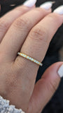 14k Gold Round Cut Bar Diamond Ring  B10073