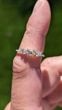 Manhattan 14kt Gold Round Brilliant Baguette Cut Diamond Ring Engagement Wedding Band