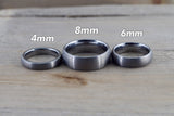Tungsten Carbide 4mm Domed High Satin Brushed Finish Inside Men's Ring