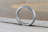 Tungsten Carbide 4mm Domed High Satin Brushed Finish Inside Men's Ring