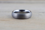 Tungsten Carbide 6mm Domed High Satin Brushed Finish Inside Men's Ring