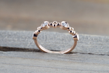 Gold Diamond Bead Bezel Clover ASPBR010045