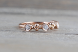 Gold Diamond Bead Bezel Clover ASPBR010045