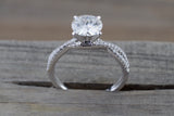 Wedding Set Solitaire Moissanite Diamond Engagement Ring M3085 B10002