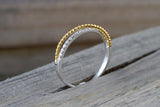 14k White Yellow Gold Diamond Twist Band Ring Engagement Wedding Promise