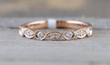 Marquise and Round Shape Diamond Band