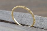 Dainty Thin Sapphire Eternity Band Stackable Ring B10078