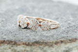 18k Rose Gold Diamond Anniversary Band Promise Ring