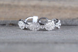 14k White Gold Diamond Vintage Milgrain Bezel Full Eternity Band Ring APBR010053