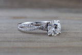 Wedding Set Solitaire Moissanite Diamond Engagement Ring M3085 B10002