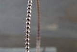 14k Solid Rose Gold Bead Dot Charm Bracelet Dainty Love Gift Fashion Open Cuff Bangle