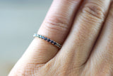 14k Rose Gold Eternity Black Diamond Full Band Ring