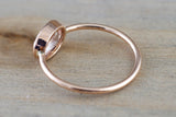 14k Rose Gold Bezel Oval Morganite Mothers Birthstone Gemstone