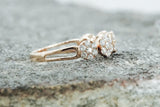 18k Rose Gold Diamond Anniversary Band Promise Ring