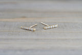 Diamond Bar Studs Earrings