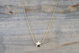 14k Yellow Gold Little Star Twinkle Charm Pendant