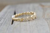 Micro Pave Round Circle Disc Diamond Ring