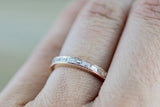Baguette Diamond Diamond Milgrain Etched Channel Set 2.5mm