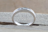 Baguette Diamond Diamond Milgrain Etched Channel Set 2.5mm