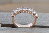 U Prong Champagne Fancy Diamond  Band Ring ASPBR010050