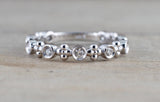 Gold Diamond Bead Band Ring Vintage Bead ASPBR010047