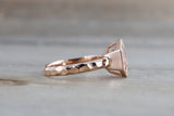 Hexagon Morganite Ring
