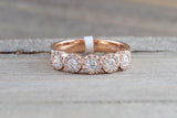 Gold 5 Ddiamond Anniversary Halo Band Ring  ASPBR010046