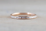 Smooth Channel Baguette Diamond Band