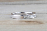 Baguette Diamond Diamond Milgrain Etched Channel Set 2.5mm