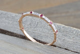 Gold Round Cut Ruby Diamond Ring ASPBR010064