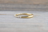 18kt Yellow Gold Shared Single Prong Diamond Band