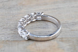 U Prong Round Diamond Band Ring ASPBR010049