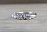 U Prong Round Diamond Band Ring ASPBR010049
