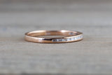 Smooth Channel Baguette Diamond Band