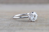 Moissanite  Gold Solitaire Round 8mm Melrose