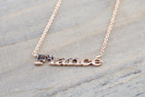 14k Solid Rose Gold Fiance Pendant Necklace 18" Chain Included