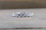U Prong Round Diamond Band Ring ASPBR010049