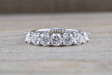 U Prong Round Diamond Band Ring ASPBR010049