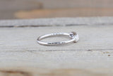 14k White Gold Diamond Micro Pave Band