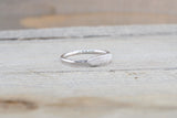 14k White Gold Diamond Micro Pave Band