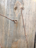 14k Rose Gold Dangling LOVE Micro Pave Diamond Necklace 16" 18" Chain