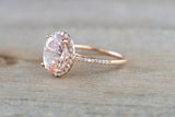 Rebecca Oval Morganite 11x9mm ASPER1430040