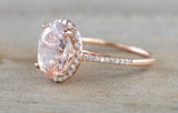 Rebecca Oval Morganite 11x9mm ASPER1430040