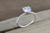 Heart Shape Forever ONE Moissanite 7.5mm Ring M3083
