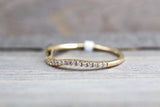 Gold Curved V Groove Chevron Diamond Ring ASPBR010058