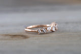 Staggered Baguette Diamond Band