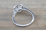 Round Halo Moissanite Diamond Ring M3098