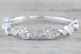 Floral Leaf Petal Vine Ring B10081