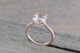 Ondrea Oval Hidden Under Halo Diamond Engagement Ring