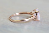 Pink Quartz Gemstone Ring